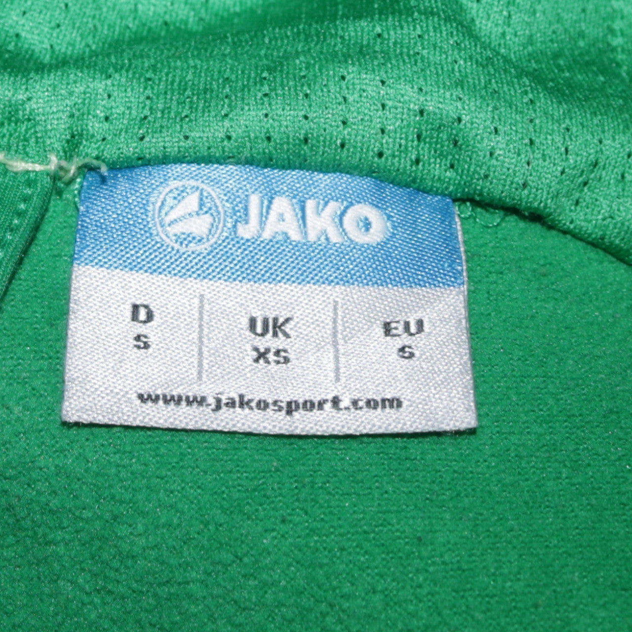 Jako Men's Green XS Full Zip Hooded Sports Hoodie