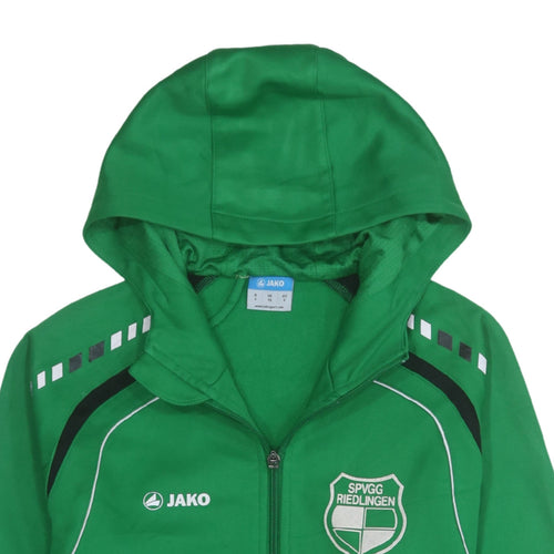 Jako Men's Green XS Full Zip Hooded Sports Hoodie