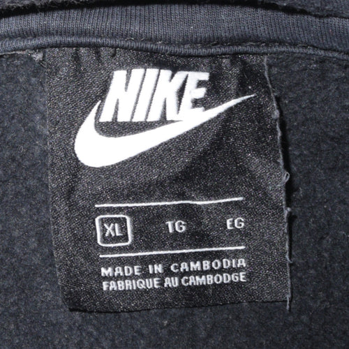 Nike Men's Black XL Pullover Hoodie Sweatshirt Fleece Logo