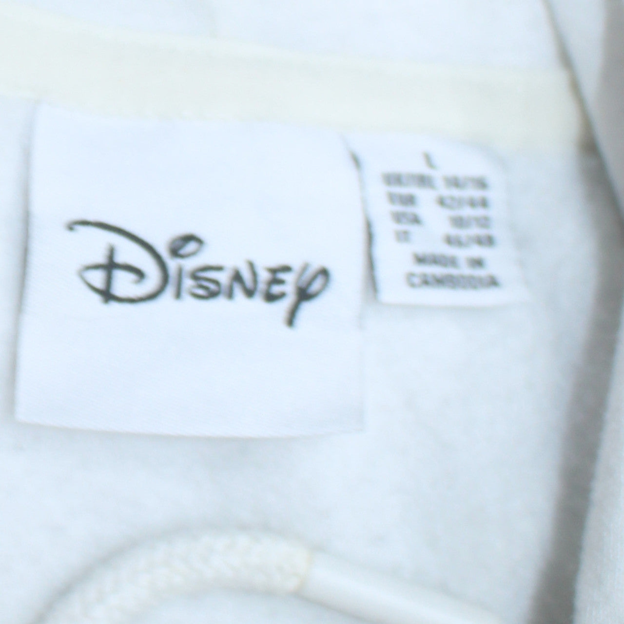 Disney Women's White Hoodie Size L The Lion King Simba Print Pullover