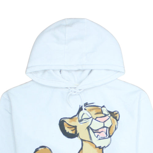 Disney Women's White Hoodie Size L The Lion King Simba Print Pullover