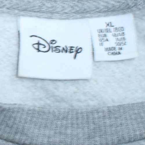 Disney Womens Grey Minnie Mouse Sweatshirt XL Pullover