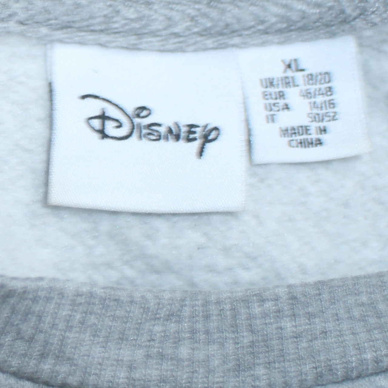 Disney Womens Grey Minnie Mouse Sweatshirt XL Pullover