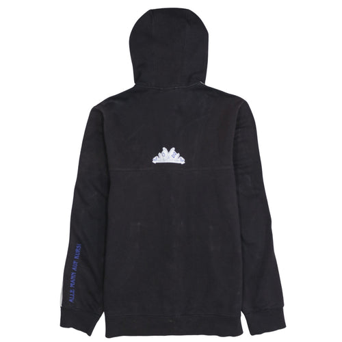 Adidas Teens Black Full Zip Hoodie with Logo Size 14