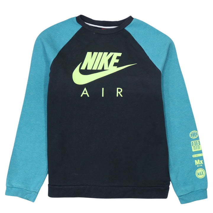 Nike Boys Black Air Logo Pullover Sweatshirt Size 13-15 Years