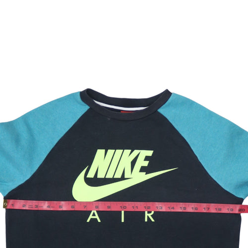 Nike Boys Black Air Logo Pullover Sweatshirt Size 13-15 Years