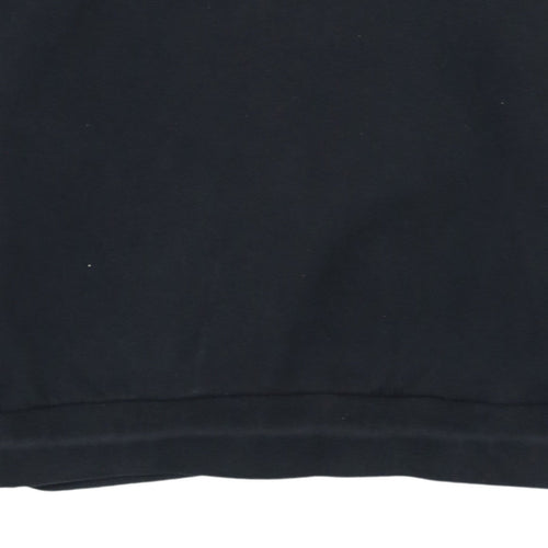 adidas Men's Black Small Pullover Sweatshirt Crew Neck Sportswear