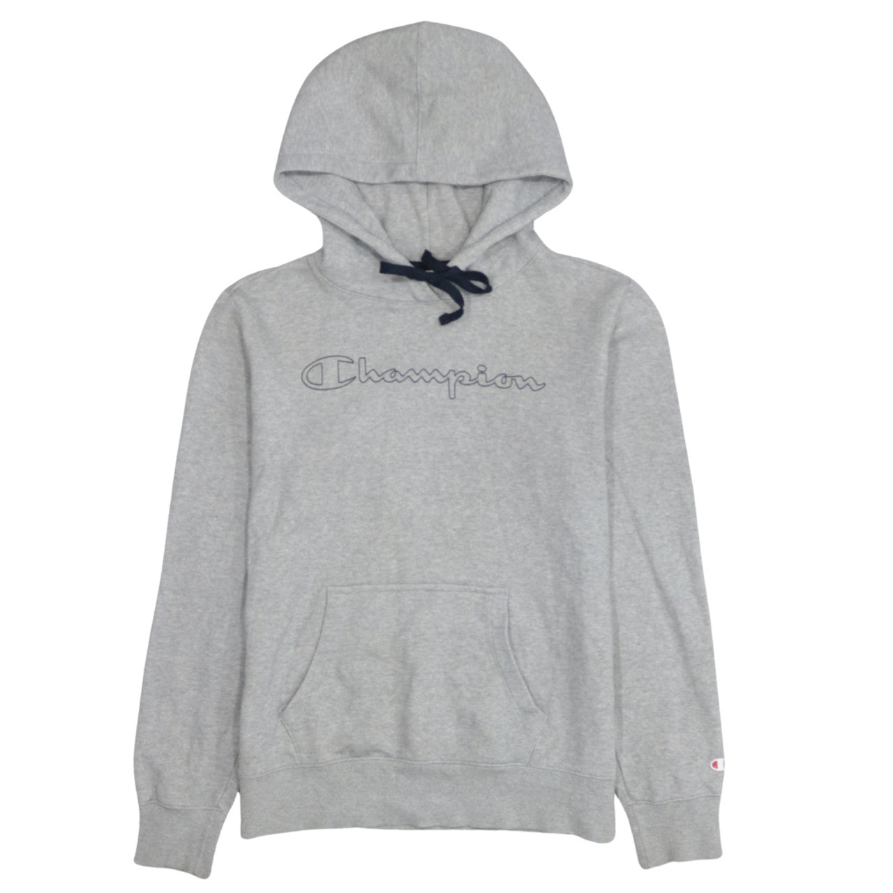 Champion Men's Grey Pullover Hoodie Large Sports Fleece