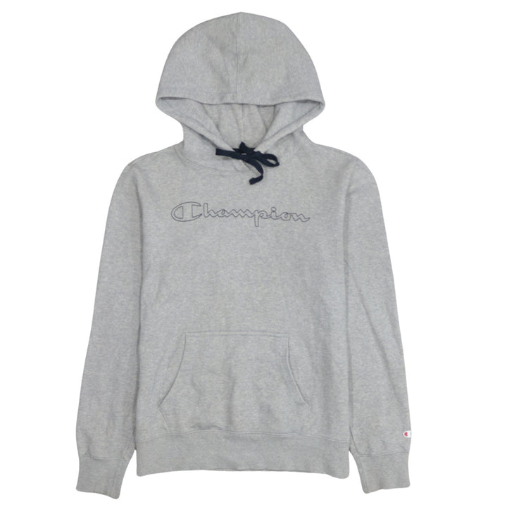 Champion Men's Grey Pullover Hoodie Large Sports Fleece