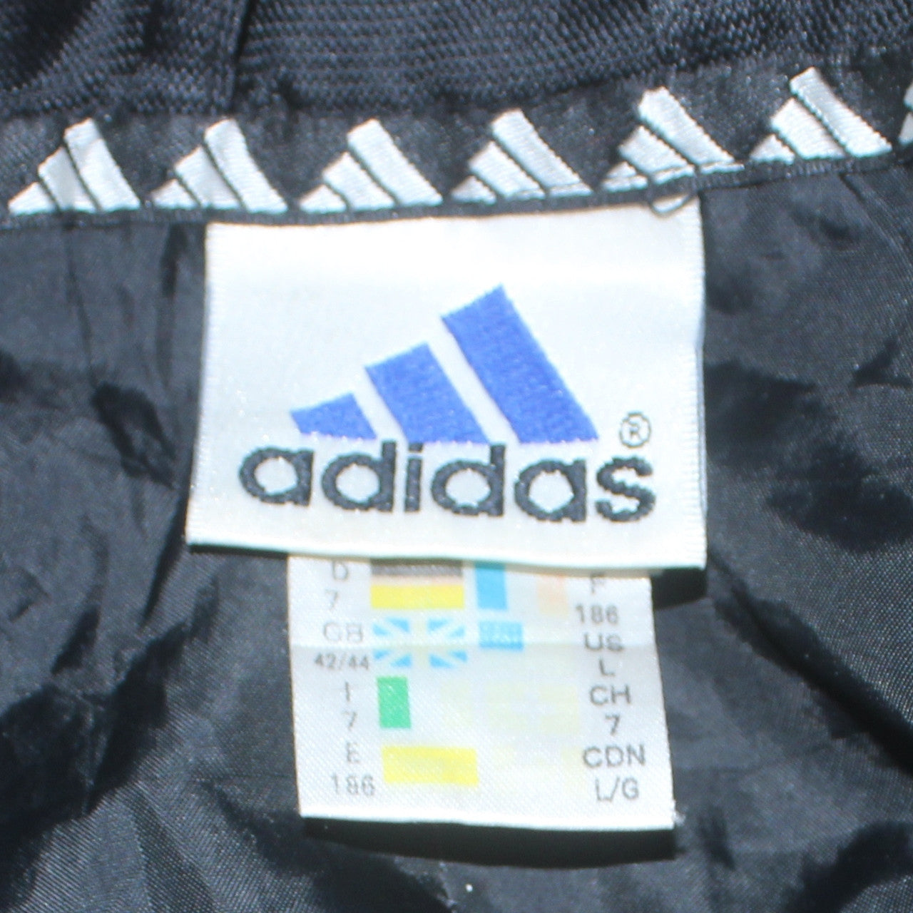 Adidas Men's Black L Windbreaker Hooded Sports Jacket