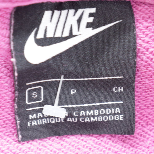 Nike Women's Pink Pullover Hoodie Small Cotton Blend Casual