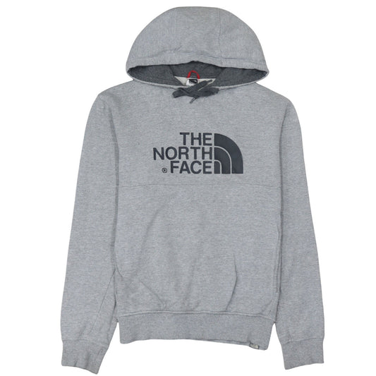 The North Face Men's Grey Pullover Hoodie Small Outdoor Logo Sweatshirt