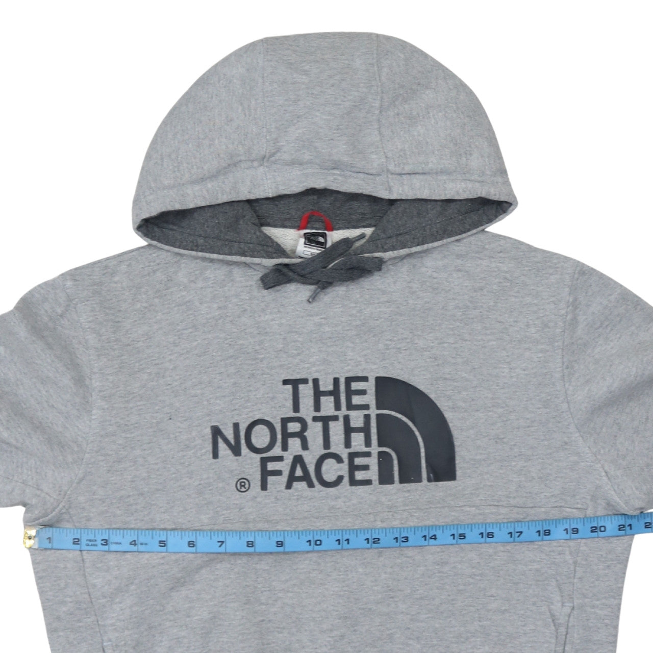 The North Face Men's Grey Pullover Hoodie Small Outdoor Logo Sweatshirt