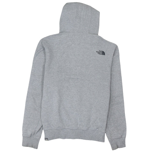 The North Face Men's Grey Pullover Hoodie Small Outdoor Logo Sweatshirt