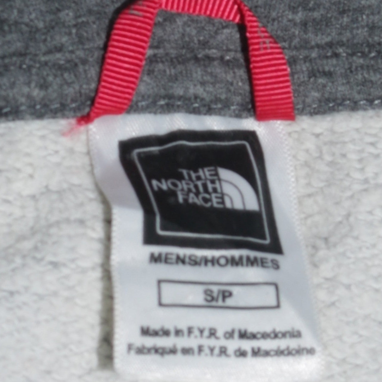 The North Face Men's Grey Pullover Hoodie Small Outdoor Logo Sweatshirt