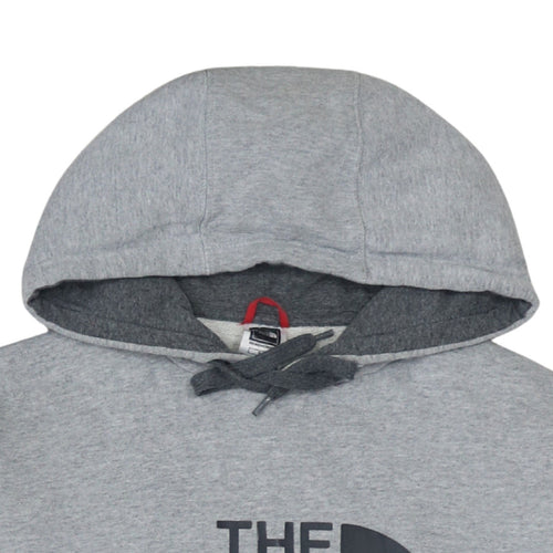 The North Face Men's Grey Pullover Hoodie Small Outdoor Logo Sweatshirt