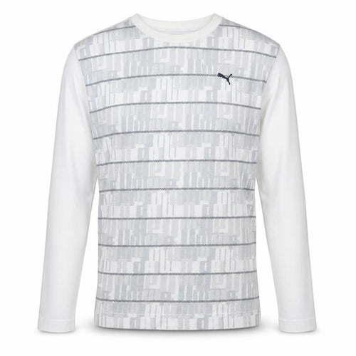 Puma Men's White Long Sleeve Cotton Casual Top 2XL