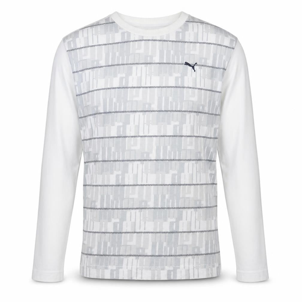 Puma Men's White Long Sleeve Cotton Casual Top 2XL