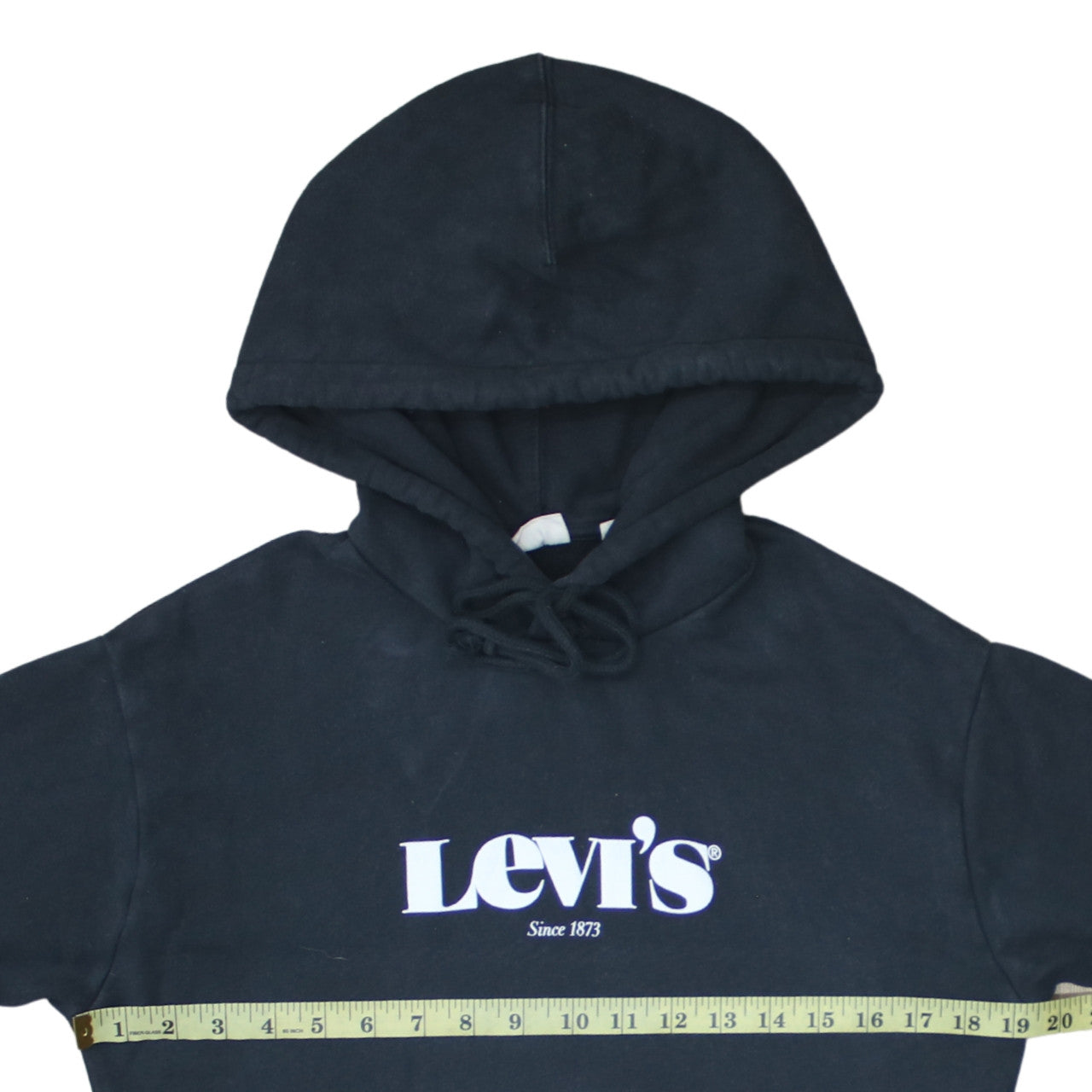 Levi's Men's Black XS Pullover Hoodie with Logo Print
