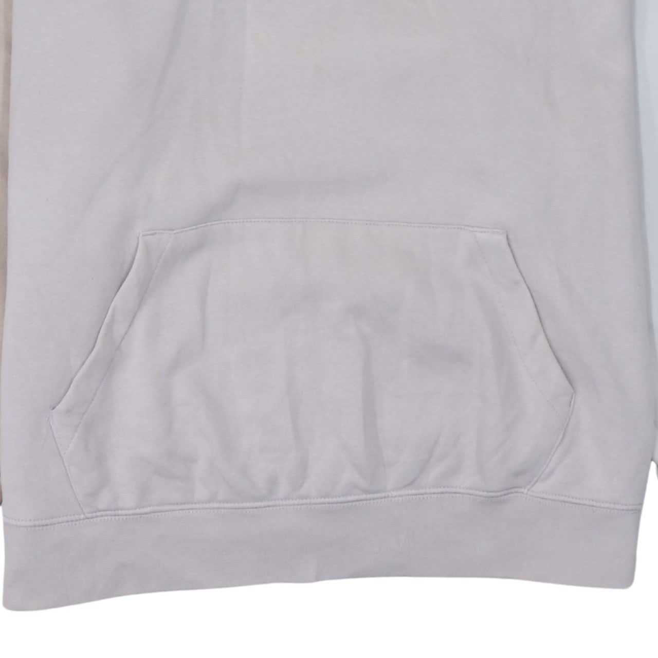 Nike Womens Beige Colourblock Pullover Hoodie L Cotton Blend