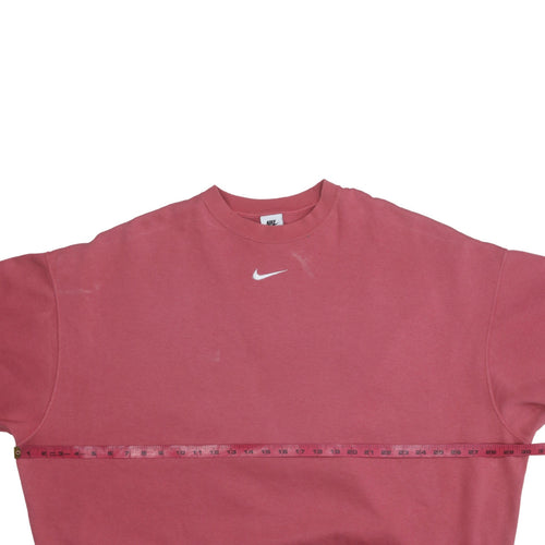 Nike Women's Pink Crew Neck Pullover Sweatshirt Size S