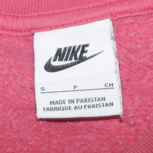 Nike Women's Pink Crew Neck Pullover Sweatshirt Size S