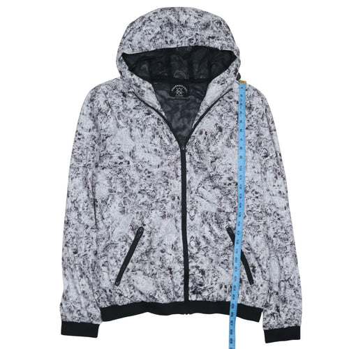 Cedar Wood State Men's Grey XL Windbreaker Hooded Jacket