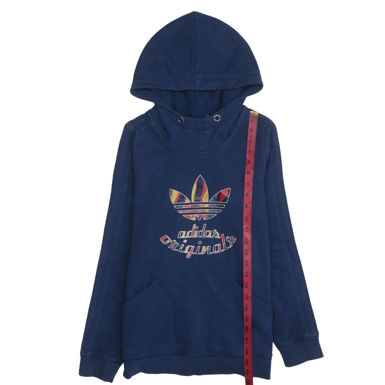 Adidas Originals Blue Men's M Pullover Hoodie with Logo
