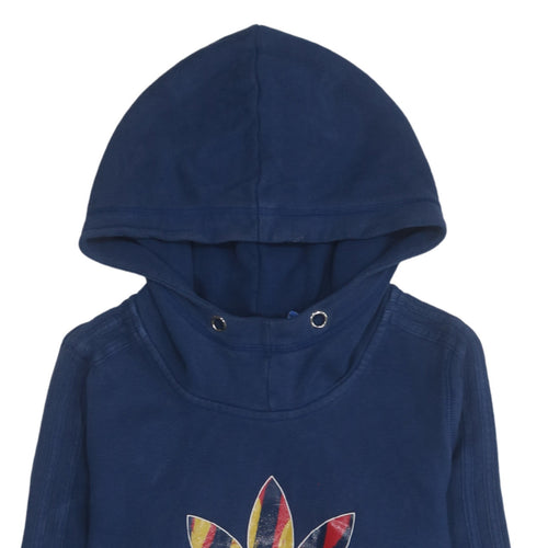Adidas Originals Blue Men's M Pullover Hoodie with Logo