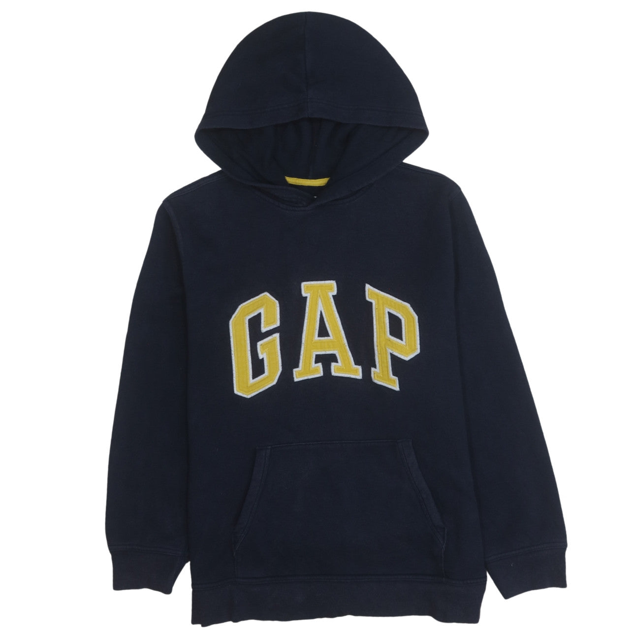 GAP Kids Boys Navy Blue Pullover Hoodie 13-14 Years Cotton Fleece