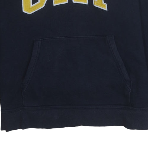 GAP Kids Boys Navy Blue Pullover Hoodie 13-14 Years Cotton Fleece