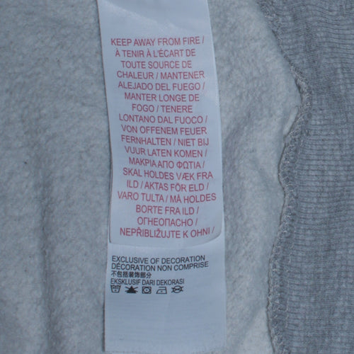 Levi's Boys Grey Logo Pullover Hoodie Size 14A 164cm Cotton Blend
