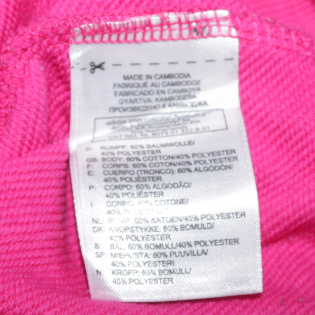 Reebok Womens Pink Full Zip Hoodie Size L Cotton Blend Casual