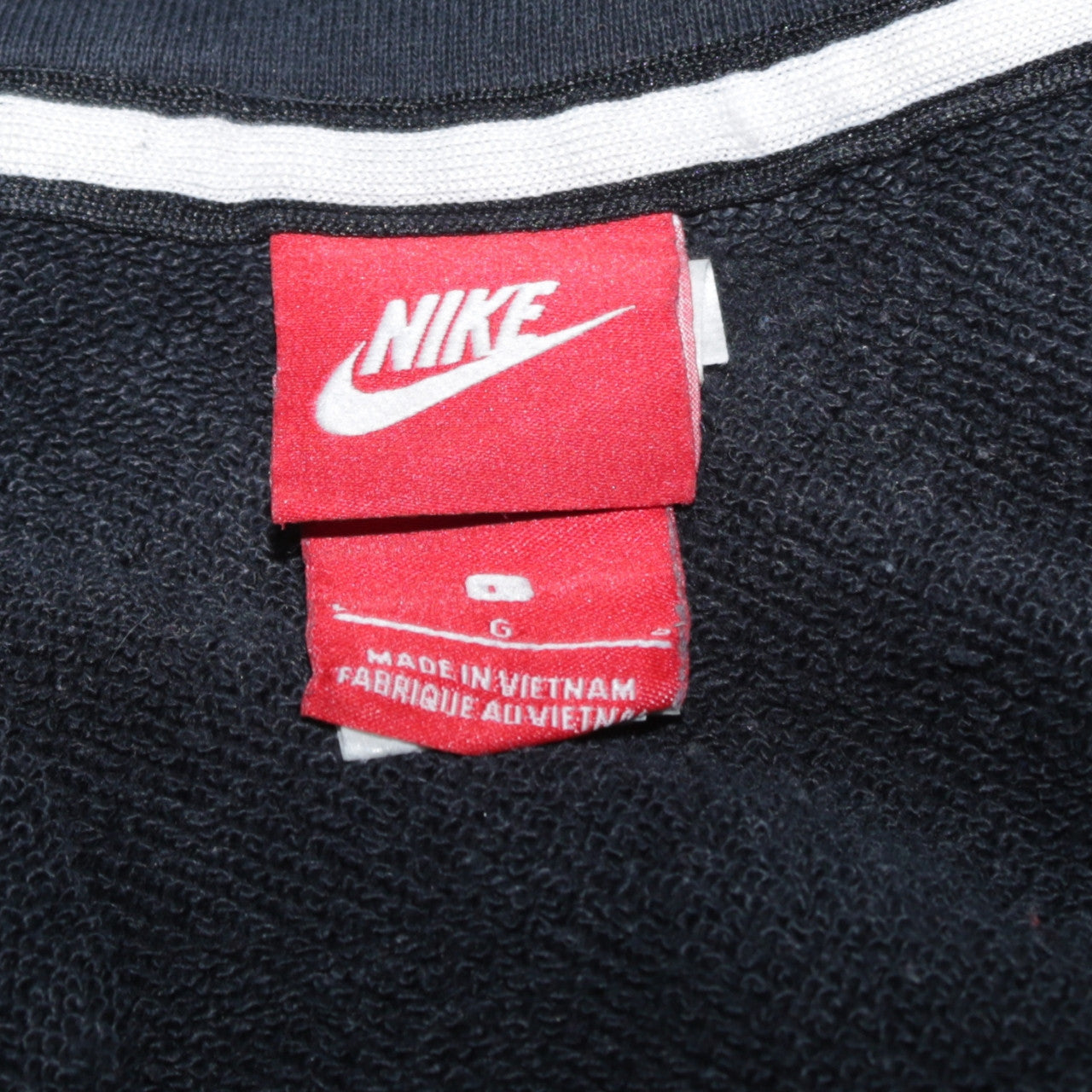 Nike Men's Black Full Zip Hoodie L Regular Fit Fleece Sweatshirt