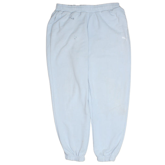 Puma Men's Blue Jogger Sweatpants M Fleece Tapered Fit