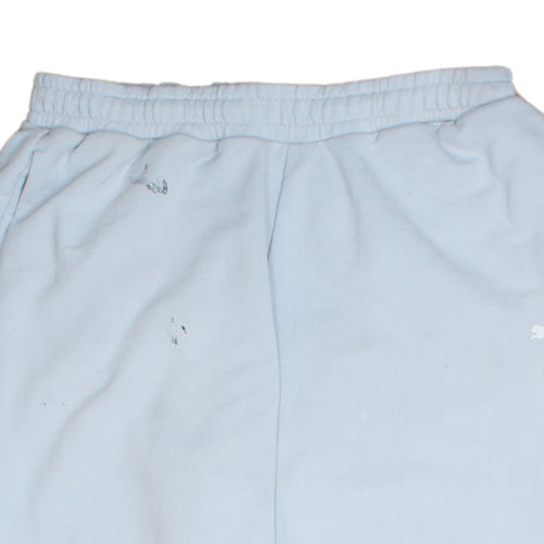 Puma Men's Blue Jogger Sweatpants M Fleece Tapered Fit