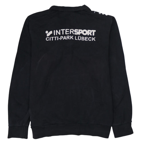 adidas Men's Black 2XL 1/4 Zip Sports Sweatshirt with Logo