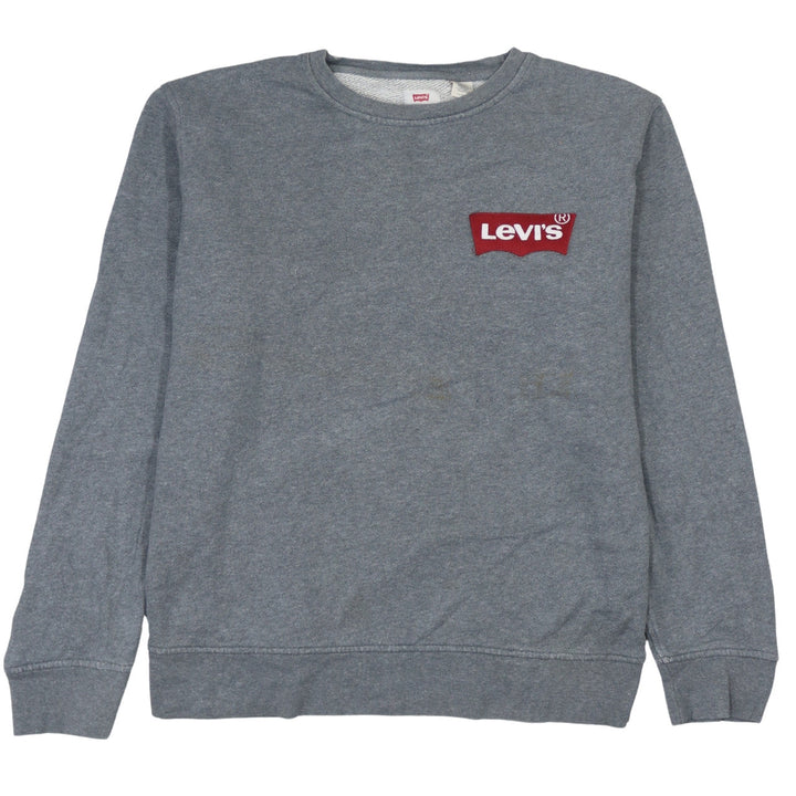 Levi's Men's Grey XL Crew Neck Logo Sweatshirt