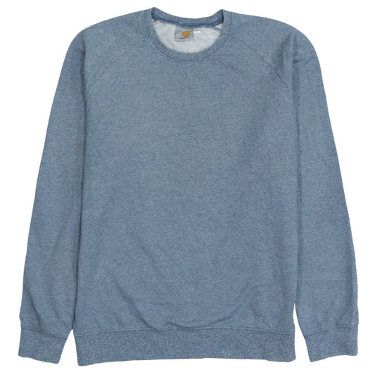 Carhartt Mens Blue L Pullover Crew Neck Sweatshirt