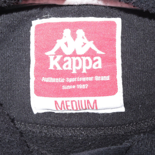 Kappa Men's Black Medium Pullover Hoodie Sweatshirt