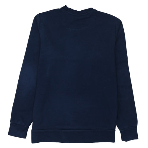 Adidas Boys Navy Blue Crew Neck Pullover Sweatshirt 13-14 Years Logo Print