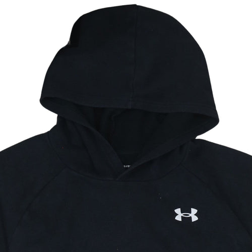 Under Armour Boys Black Size YXL Pullover Hoodie Loose Fit Sweatshirt
