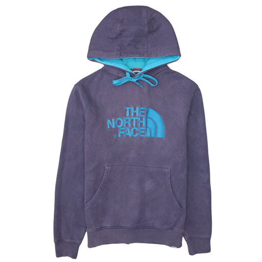 The North Face Men's Purple Pullover Hoodie Small Fleece Logo