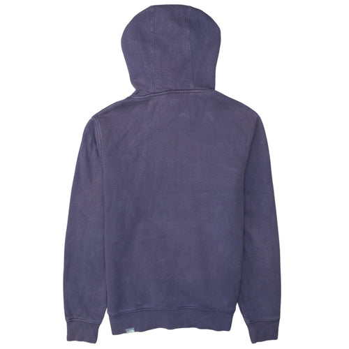 The North Face Men's Purple Pullover Hoodie Small Fleece Logo
