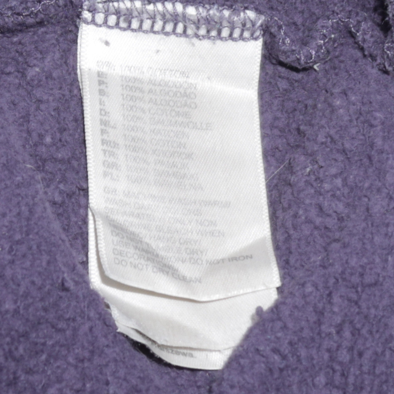 The North Face Men's Purple Pullover Hoodie Small Fleece Logo