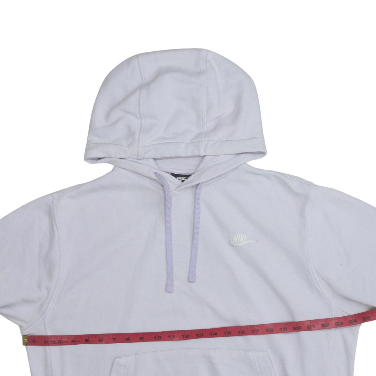 Nike Men's White Pullover Hoodie Medium Regular Fit Sports Style