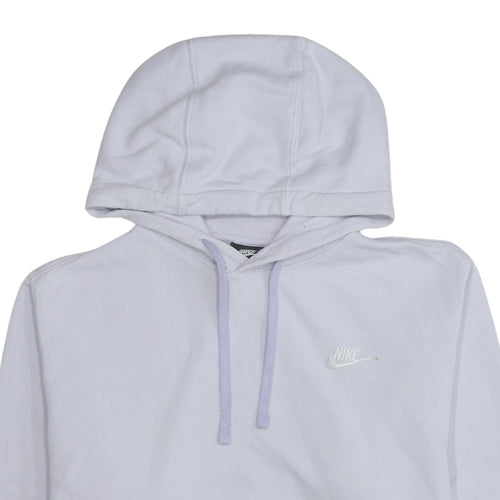 Nike Men's White Pullover Hoodie Medium Regular Fit Sports Style