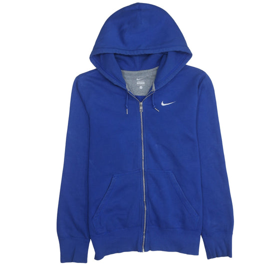 Nike Men's Blue Full Zip Hoodie Small Logo Sportswear