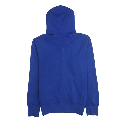 Nike Men's Blue Full Zip Hoodie Small Logo Sportswear