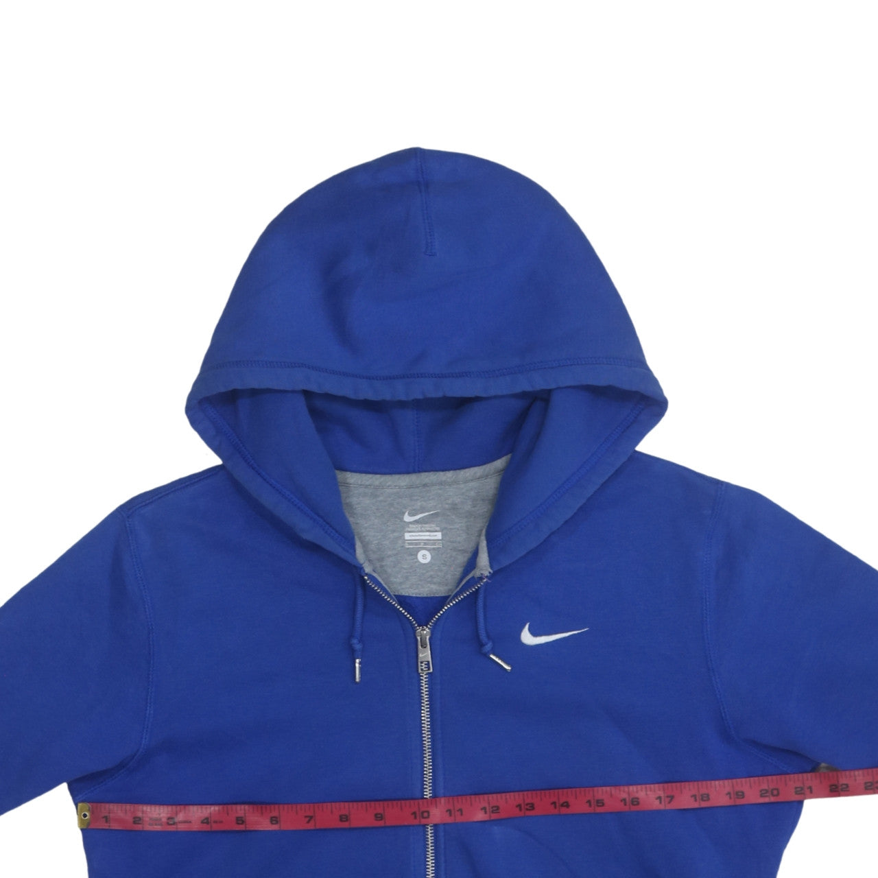 Nike Men's Blue Full Zip Hoodie Small Logo Sportswear